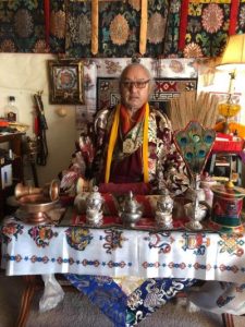 Lama Jigme Rinpoche puja table