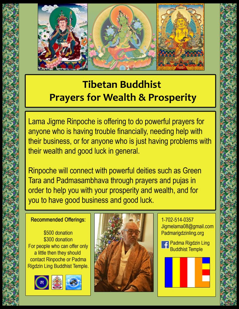 Tibetan Buddhist Prayers for Wealth & Prosperity